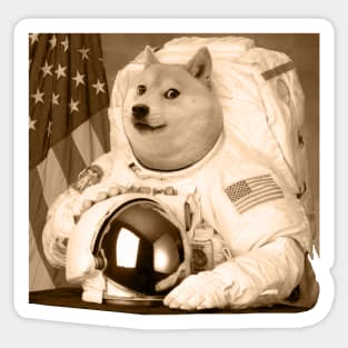 Dogecoin Astronaut -  Dogecoin To The Moon Sticker